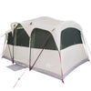 Vidaxl gezinstent wit en groen 435 x 255 x 216 cm polyester en staal