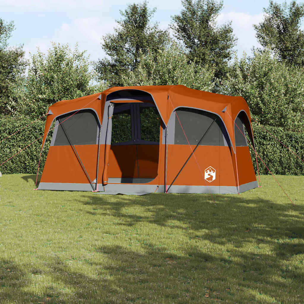 Vidaxl gezinstent met dak oranje en oranje 435 x 255 x 216 cm