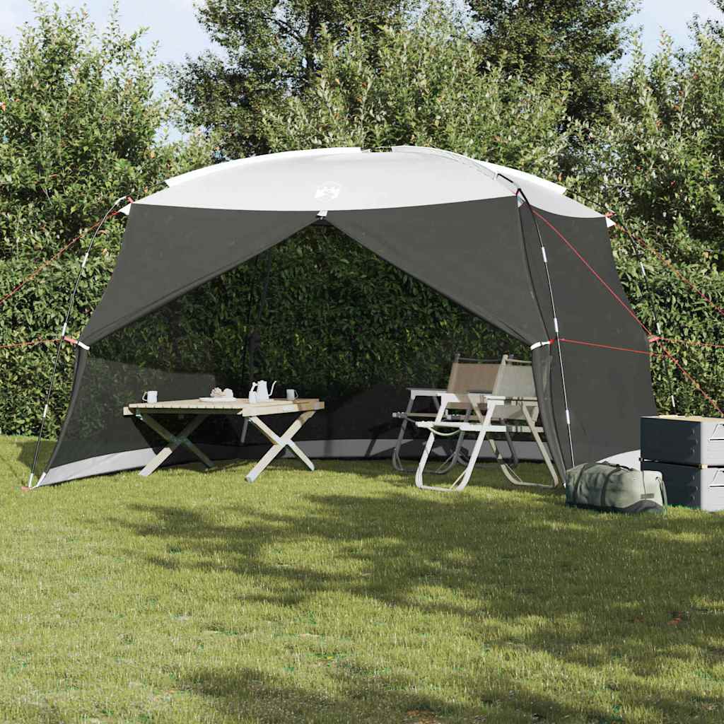 Tenda per zanzare Vidaxx grigia 380 x 380 x 225 cm poliestere e fibra di vetro