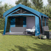 Tenda familiare Vidaxx con tetto blu e grigio 620 x 322 x 240 cm in poliestere