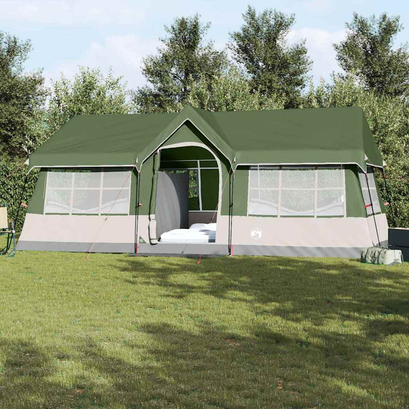 Tienda familiar vidaxx verde y beige 622 x 295 x 238 cm poliéster y acero