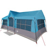 Tienda familiar vidaxx azul y gris 622 x 295 x 238 cm poliéster y acero