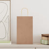 VidaXL bolsas de papel 50uds con asas 21x11x36 cm marrón