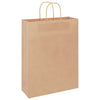VidaXL bolsas de papel 250uds con asas 32x12x42 cm marrón
