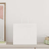 VidaXL bolsas de papel 250uds con asas 32x22x28 cm blanco