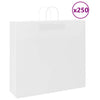 VidaXL bolsas de papel 250uds con asas 54x15x49 cm blanco