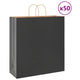 VidaXL bolsas de papel 50uds con asas 45x17x48 cm negro