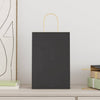 VidaXL bolsas de papel 250uds con asas 21x11x31 cm negro