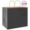 Sacchetti di carta VidaXL 250 pz con manici 32x22x28 cm neri