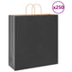VidaXL bolsas de papel 250uds con asas 45x17x48 cm negro