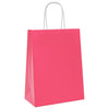 VidaXL bolsas de papel 50uds con asas 21x11x28 cm rosa