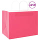 VidaXL bolsas de papel 250uds con asas 32x22x24 cm rosa