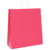 VidaXL bolsas de papel 250uds con asas 45x17x48 cm rosa