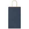 VidaXL bolsas de papel 250uds con asas 21x11x36 cm azul