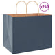 Vidaxl papel zakken 250 st con hengsels 32x22x24 cm azul