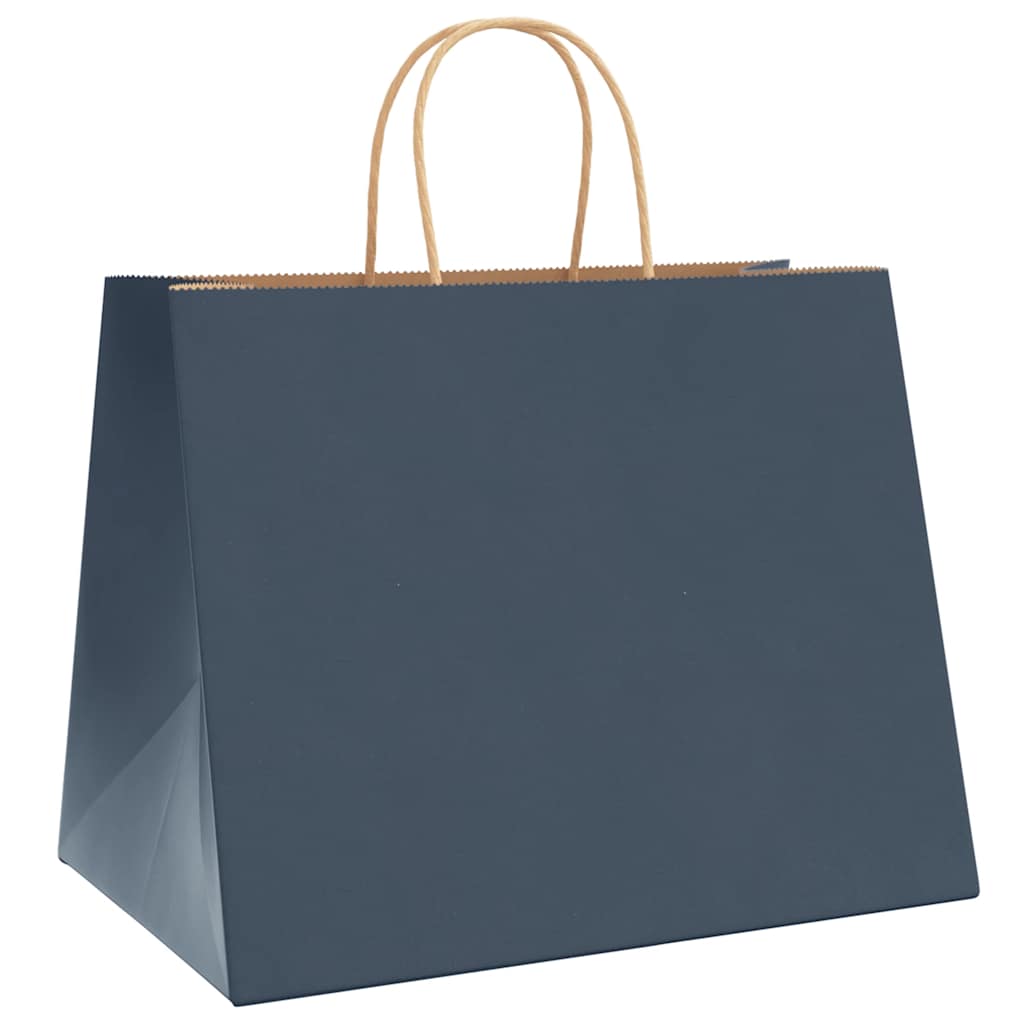 Vidaxl papel zakken 250 st con hengsels 32x22x24 cm azul