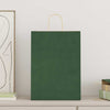 Sacchetti di carta VidaXL 250 pz con manici 32x17x44 cm verde