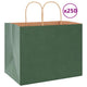 VidaXL bolsas de papel 250uds con asas 32x22x24 cm verde