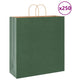 VidaXL bolsas de papel 250uds con asas 45x17x48 cm verde