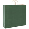 Sacchetti di carta VidaXL 250 pz con manici 54x15x49 cm verde