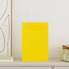 VidaXL bolsas de papel 50uds con asas 21x11x31 cm amarillo