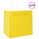 VidaXL bolsas de papel 250uds con asas 26x17x25 cm amarillo