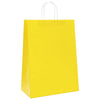 VidaXL bolsas de papel 250uds con asas 32x17x44 cm amarillo