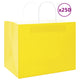 VidaXL bolsas de papel 250uds con asas 32x22x24 cm amarillo