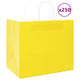 VidaXL bolsas de papel 250uds con asas 32x22x28 cm amarillo