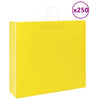 Vidaxl papieren zakken 250 st met hengsels 54x15x49 cm geel