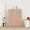 VidaXL bolsas de papel 50uds con asas 32x12x42 cm marrón