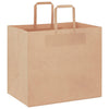 VidaXL bolsas de papel 50uds con asas 32x22x28 cm marrón
