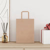 Vidaxl papieren zakken 250 st met hengsels 21x11x28 cm bruin