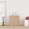 Vidaxl papieren zakken 250 st met hengsels 26x17x25 cm bruin