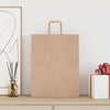 Vidaxl papieren zakken 250 st met hengsels 32x12x42 cm bruin