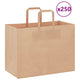 VidaXL bolsas de papel 250uds con asas 32x17x25 cm marrón