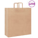 VidaXL bolsas de papel 250uds con asas 45x17x48 cm marrón