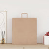 Vidaxl papieren zakken 250 st met hengsels 45x17x48 cm bruin
