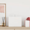Vidaxl papieren zakken 50 st met hengsels 32x17x25 cm wit