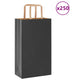 VidaXL bolsas de papel 250uds con asas 21x11x36 cm negro