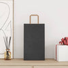 Vidaxl papieren zakken 250 st met hengsels 21x11x36 cm zwart