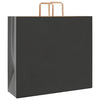 Vidaxl papieren zakken 250 st met hengsels 54x15x49 cm zwart