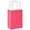 VidaXL bolsas de papel 250uds con asas 15x8x21 cm rosa