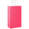 Sacchetti di carta VidaXL 250 pz con manici 21x11x36 cm rosa