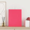 Vidaxl papieren zakken 250 st met hengsels 32x12x42 cm roze