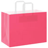 Sacchetti di carta VidaXL 250 pz con manici 32x17x25 cm rosa