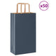 VidaXL bolsas de papel 50uds con asas 21x11x36 cm azul