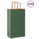vidaxxl bolsas de papel 250uds con asas 21x11x36 cm verde