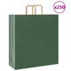 VidaXL bolsas de papel 250uds con asas 45x17x48 cm verde