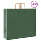 VidaXL bolsas de papel 250uds con asas 54x15x49 cm verde